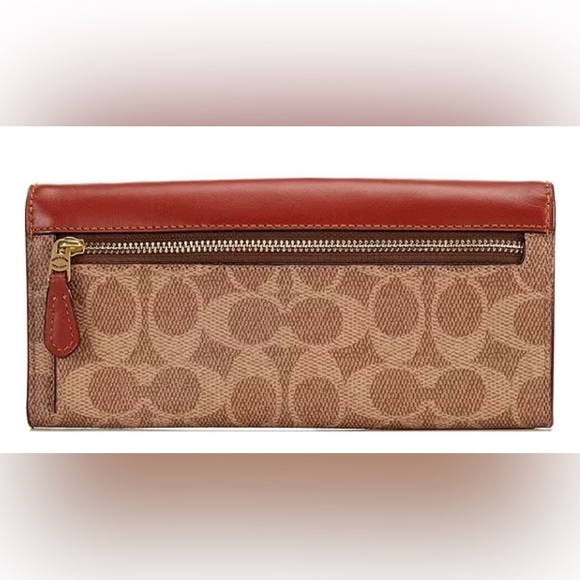 NWT Coach Signature Logo Wyn Colorblock Wallet - Picture 4 of 4